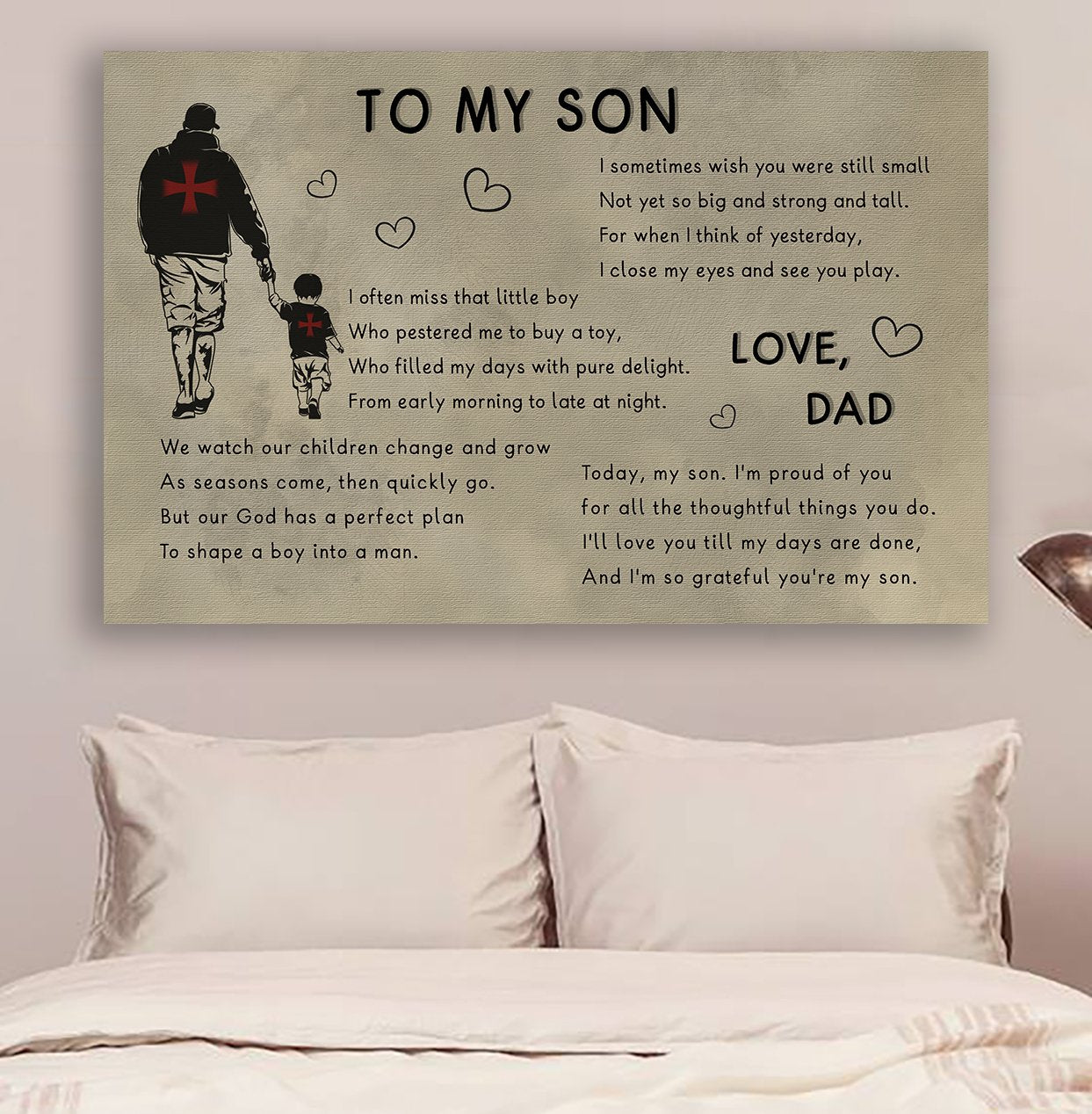 Lda Knight Templar Poster - Dad To Son - I Sometimes Wish You