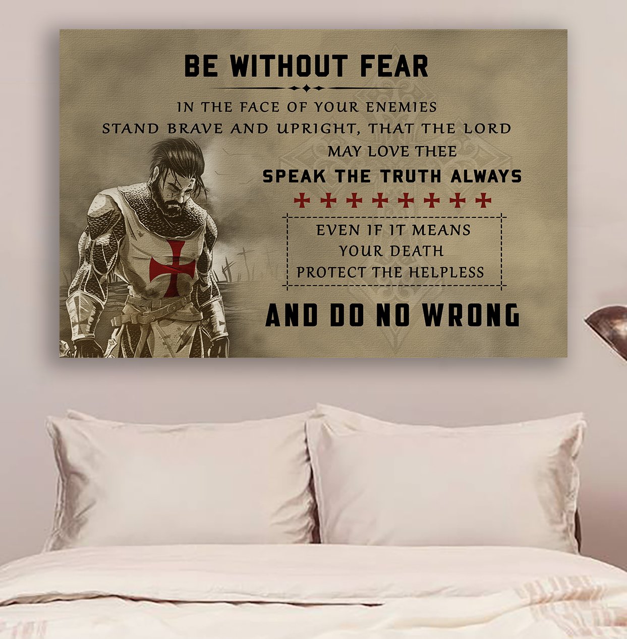 Lda Knight Templar Poster - Be Without Fear