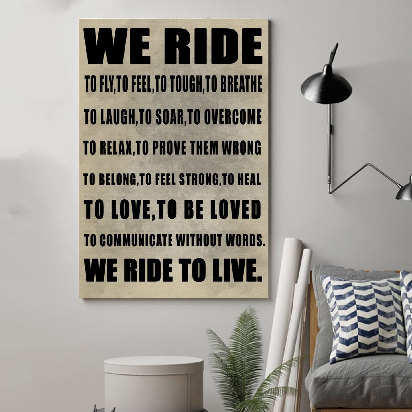 Biker Poster - We Ride
