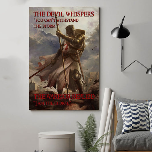 Lda Knight Templar Poster - I Am The Storm