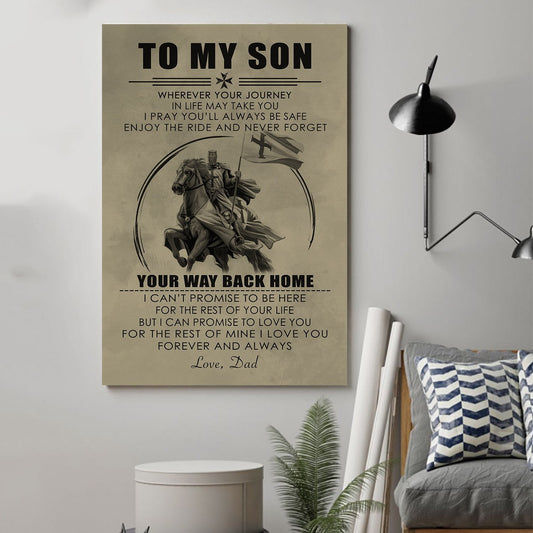 Lda Knight Templar Poster - Dad To Son - Your Way Back Home