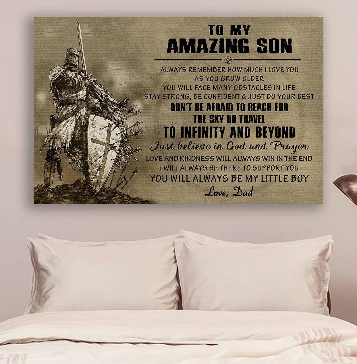 Lda Knight Templar Poster - Dad To Son - Always Remember