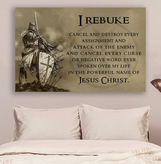 Lda Knight Templar Poster - I Rebuke