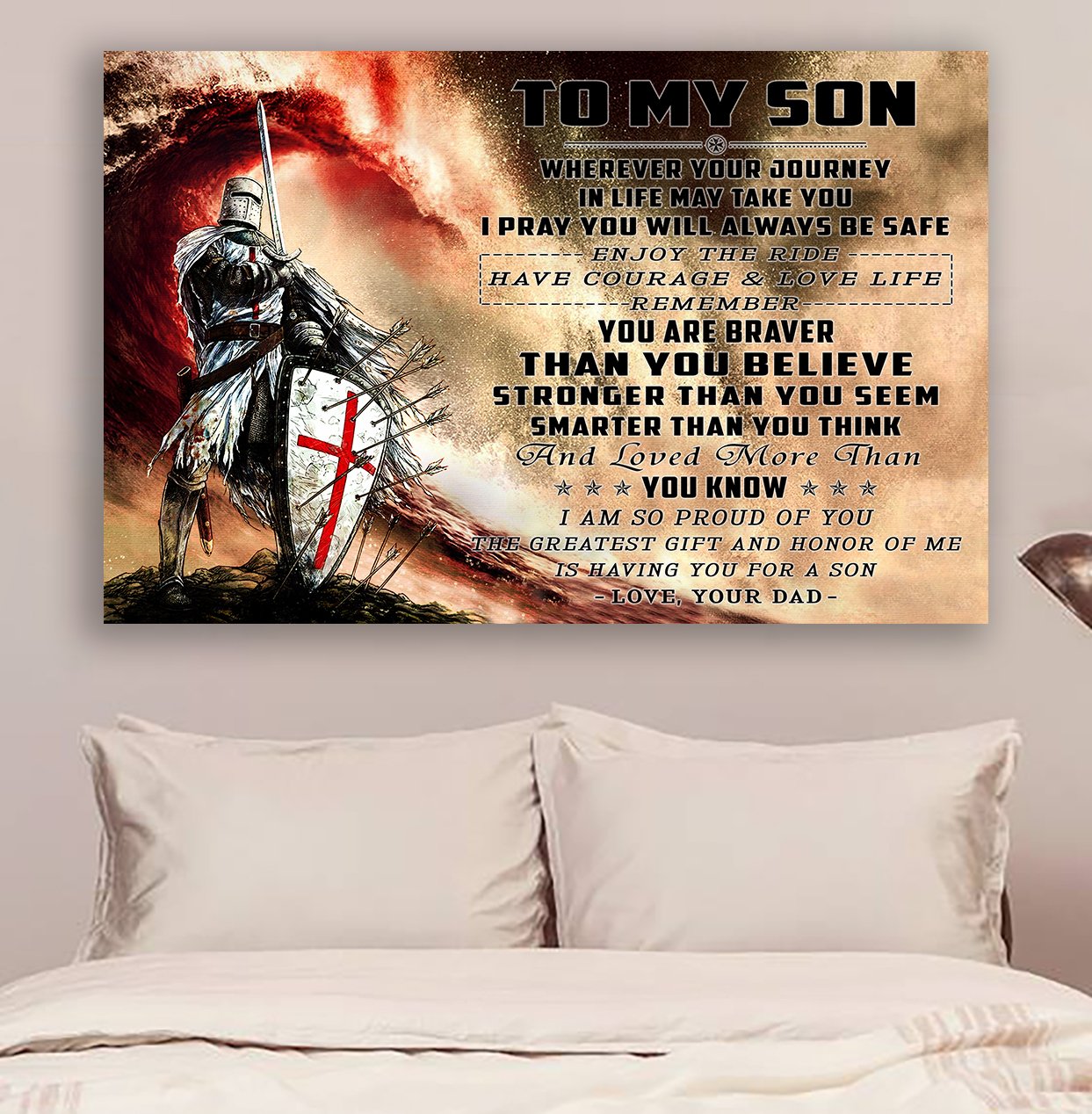 Lda Knight Templar Poster - Dad To Son - Wherever Your Journey V2