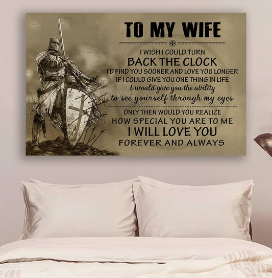 Lda Knight Templar Poster - To My Wife - Back The Clock