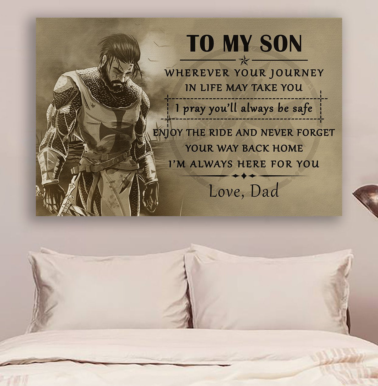 Lda Knight Templar Poster - Dad To Son - Wherever Your Journey