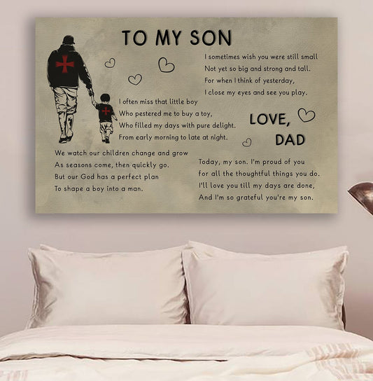 Lda Knight Templar Poster - Dad To Son - I Sometimes Wish You