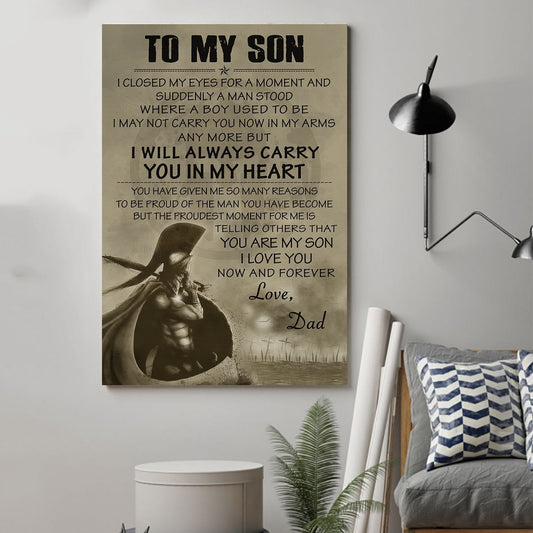 Lda Spartan Poster - Dad To Son - I Closed My Eyes