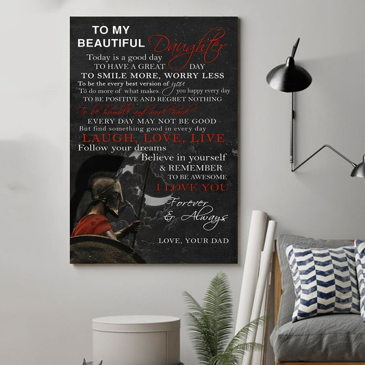Lda Spartan Poster - Dad To Son - Dad To Daughter