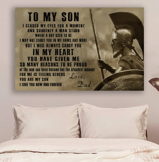 Lda Spartan Poster - Dad To Son - In My Heart