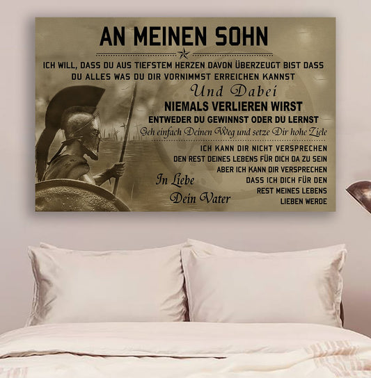 Lda Spartan Poster - Dad To Son - Never Lose Ger