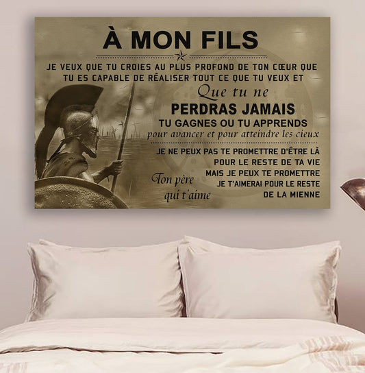 Lda Spartan Poster - Dad To Son - Never Lose Fre