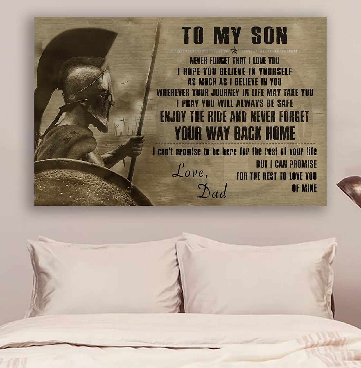 Lda Spartan Poster - Dad To Son - Your Way Back Home