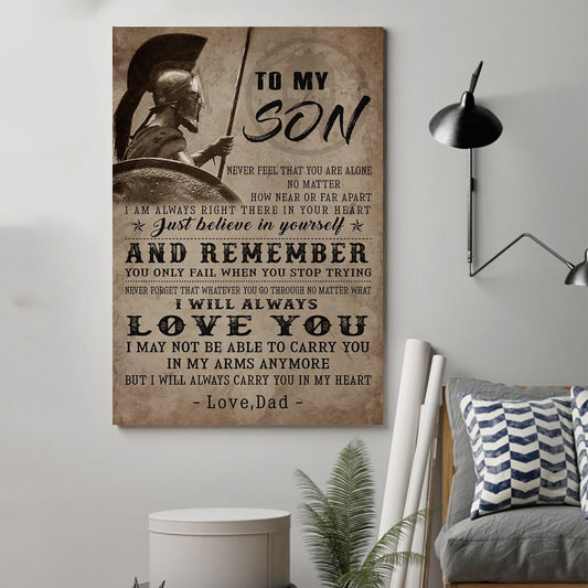 Lda Spartan Poster - Dad To Son - And Remember