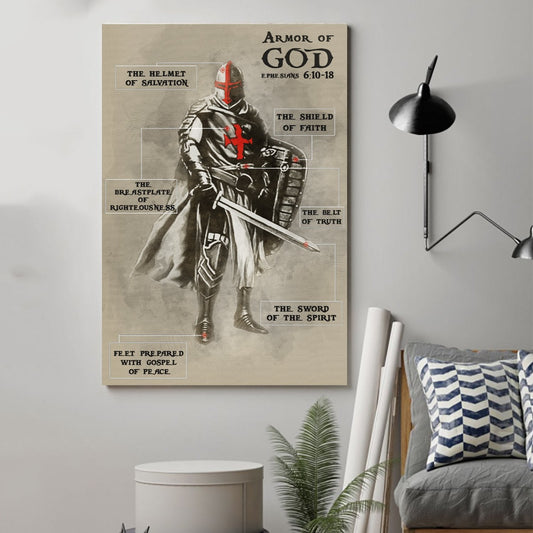 Knight Templar Poster - Armor Of God