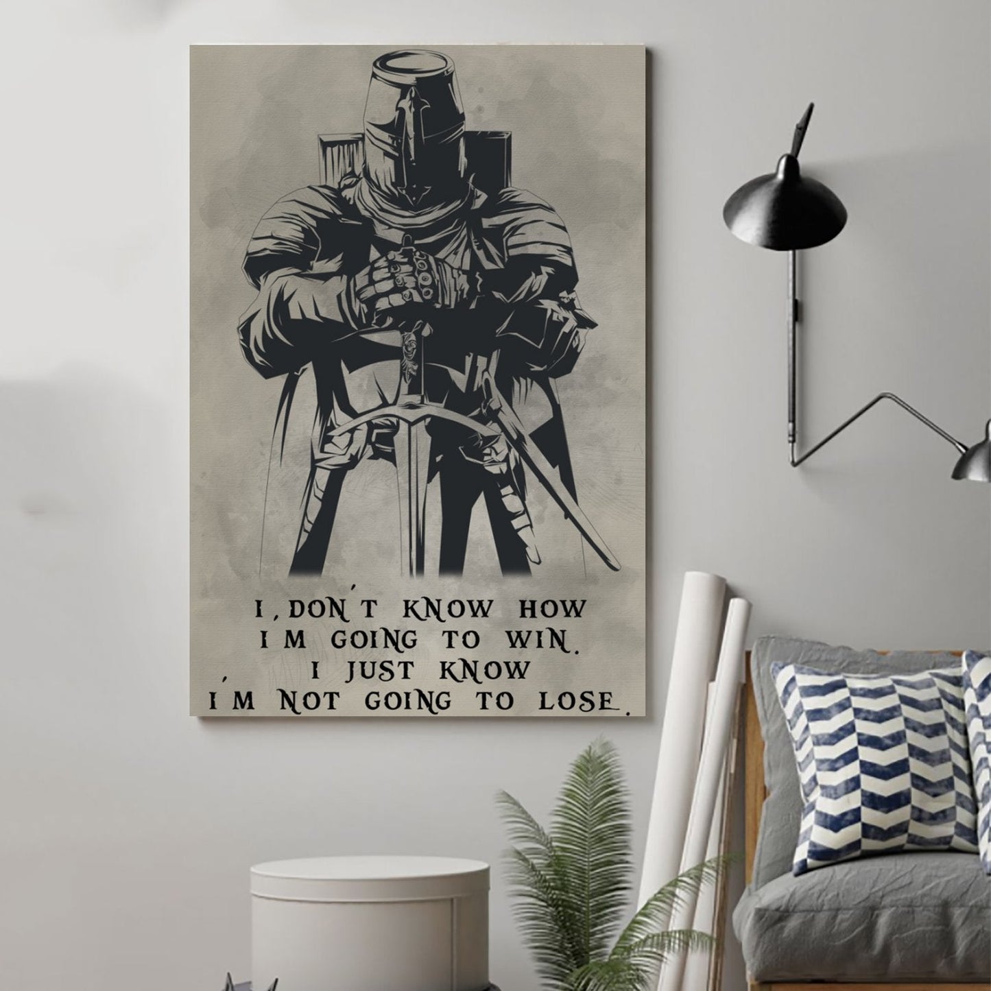 Knight Templar Poster - I'M Going To Win