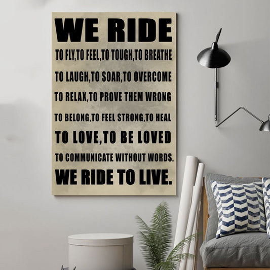 Biker Poster - We Ride