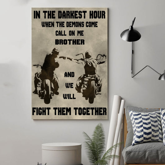 Biker Poster - Call On Me Brother