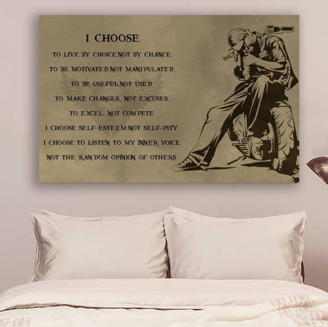 Biker Poster - I Choose
