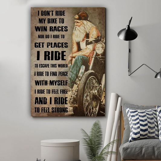 Lvl Biker Poster - Dad To Son - I Don'T Ride My Bike