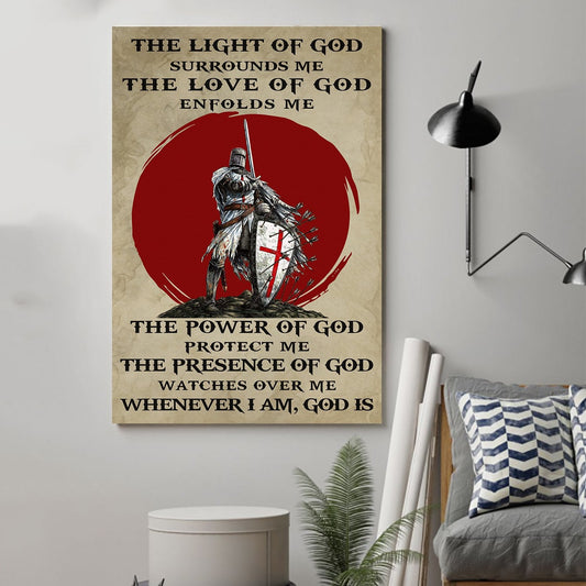 Lda Knight Templar Poster - The Light Of God